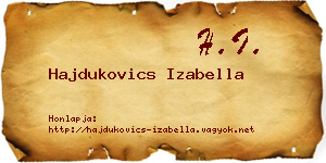 Hajdukovics Izabella névjegykártya